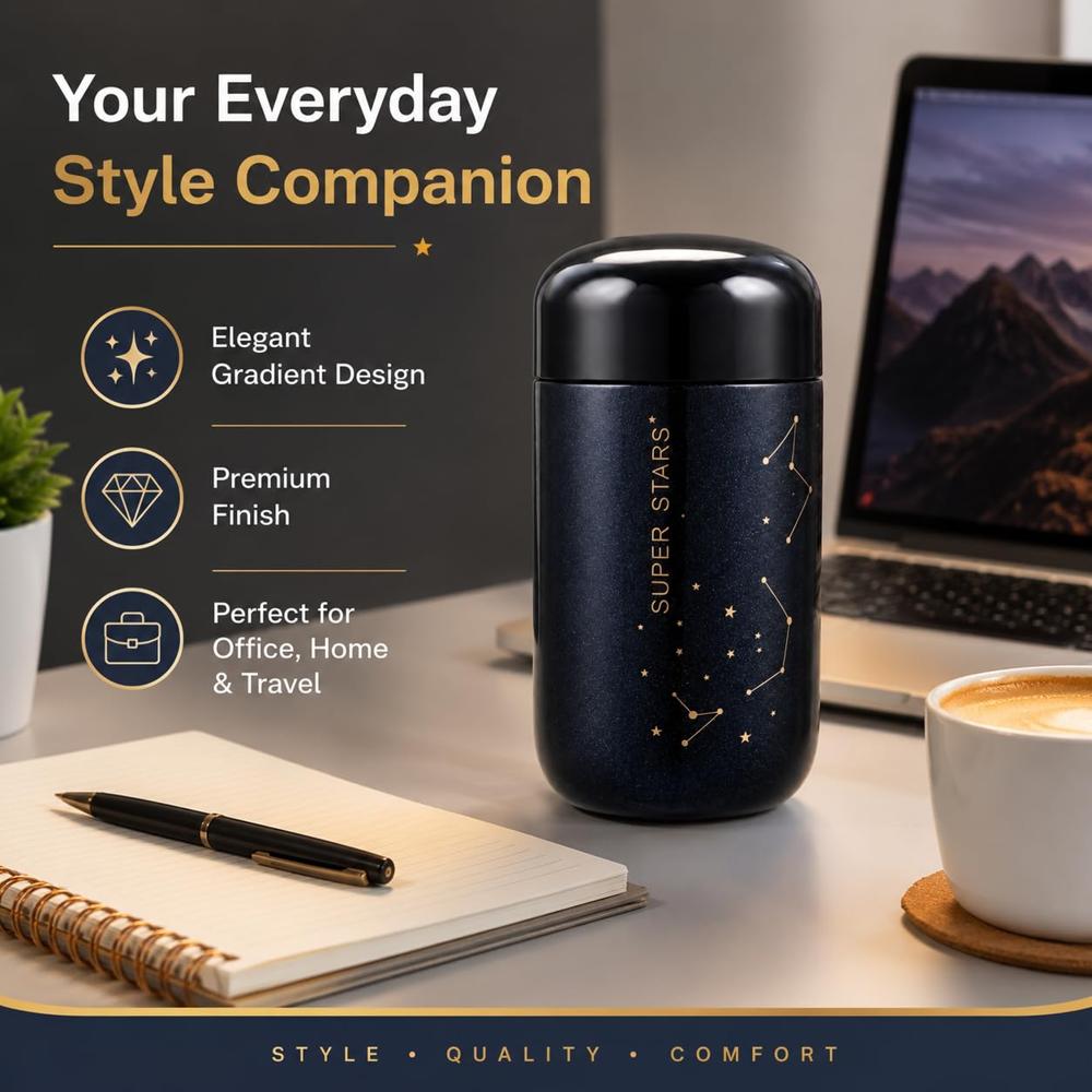 Cherrybox Foldable Water Bottles - 500 Ml | Bpa Free Reusable Silicone, Unicorn Color, Round Shape, Ideal For Travel, Gym, Camping, And Hiking