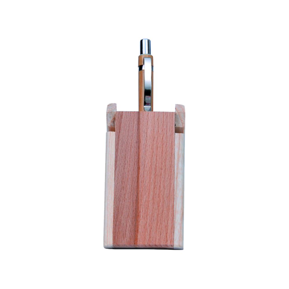 Natural Wooden Pen Stand 356P - Application: Corporate Gift