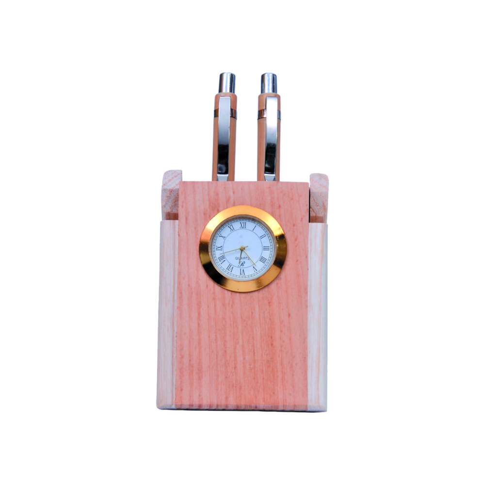 Natural Wooden Pen Stand 357P - Application: Corporate Gifts