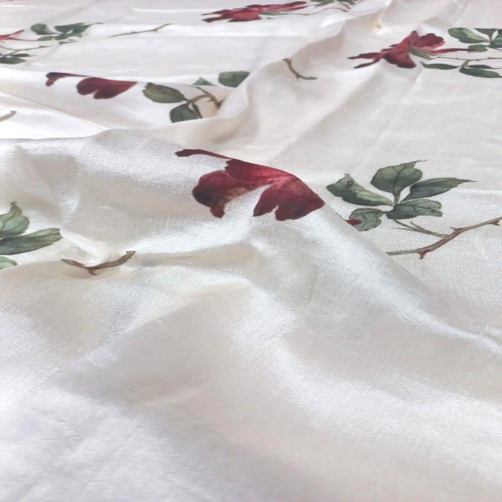 Printed Raw Silk Fabric By Fabric Diary