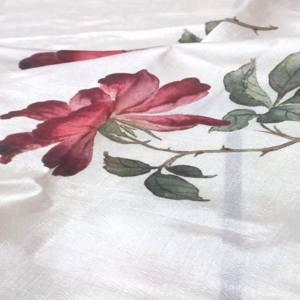 Printed Raw Silk Fabric By Fabric Diary