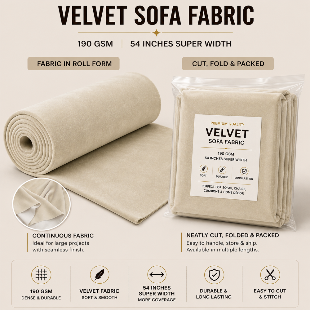 Velvet Upholstery Sofa Fabric