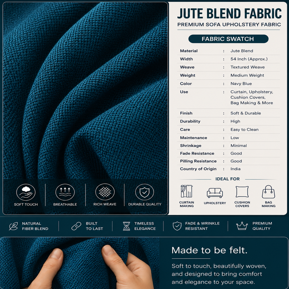 Jute Blend Sofa Fabric