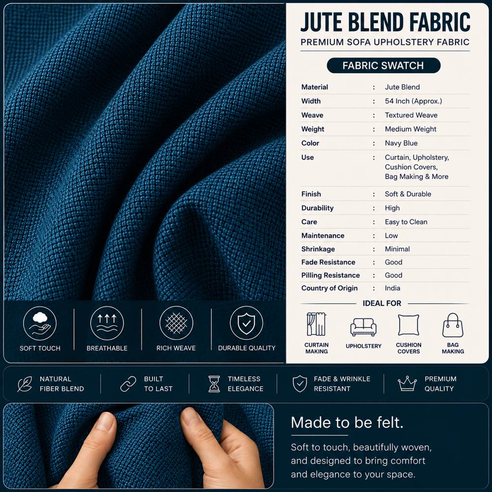 Jute Blend Sofa Fabric
