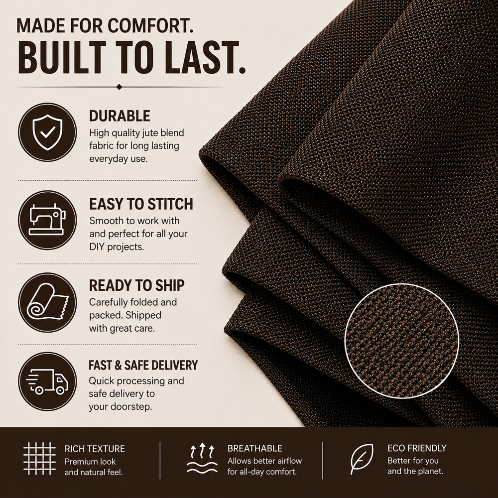 Jute Blend Upholstery Fabric