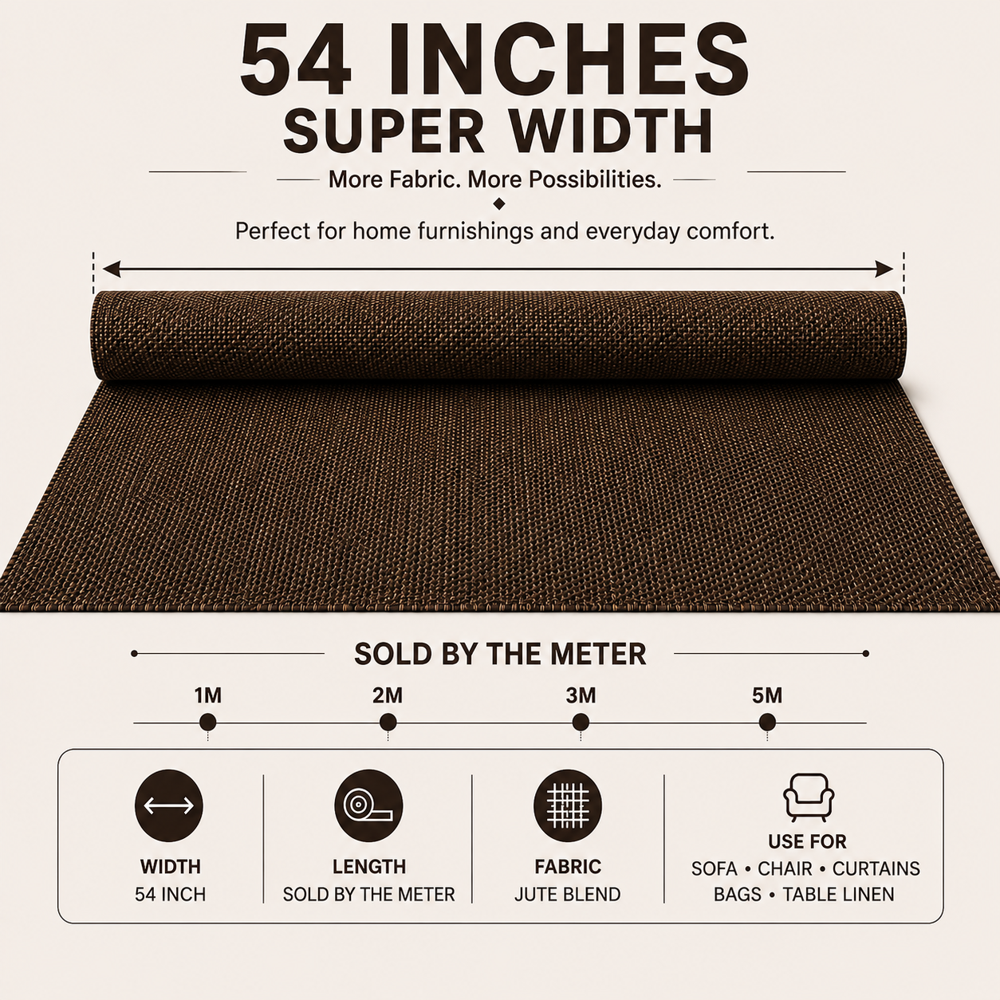 Jute Blend Upholstery Fabric