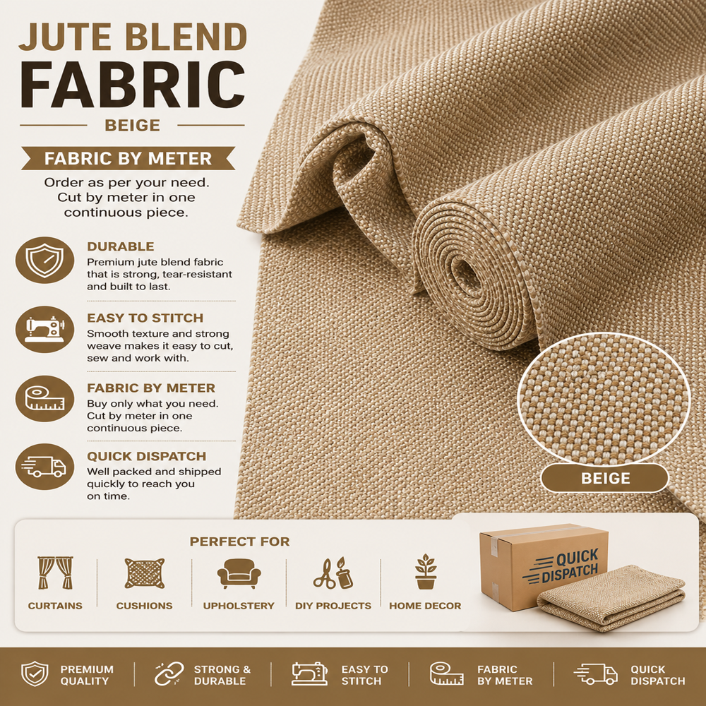 Jute Blend Sofa Fabrics
