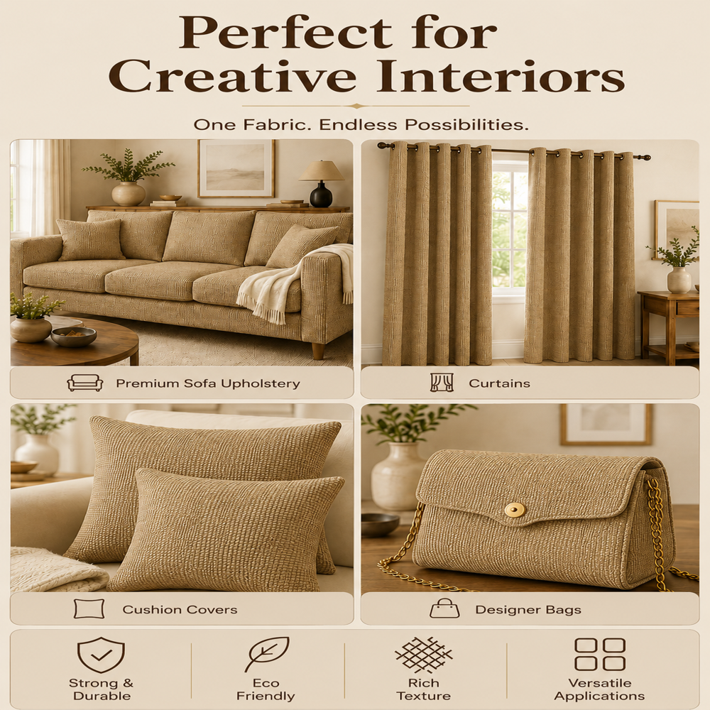 Jute Blend Sofa Fabrics