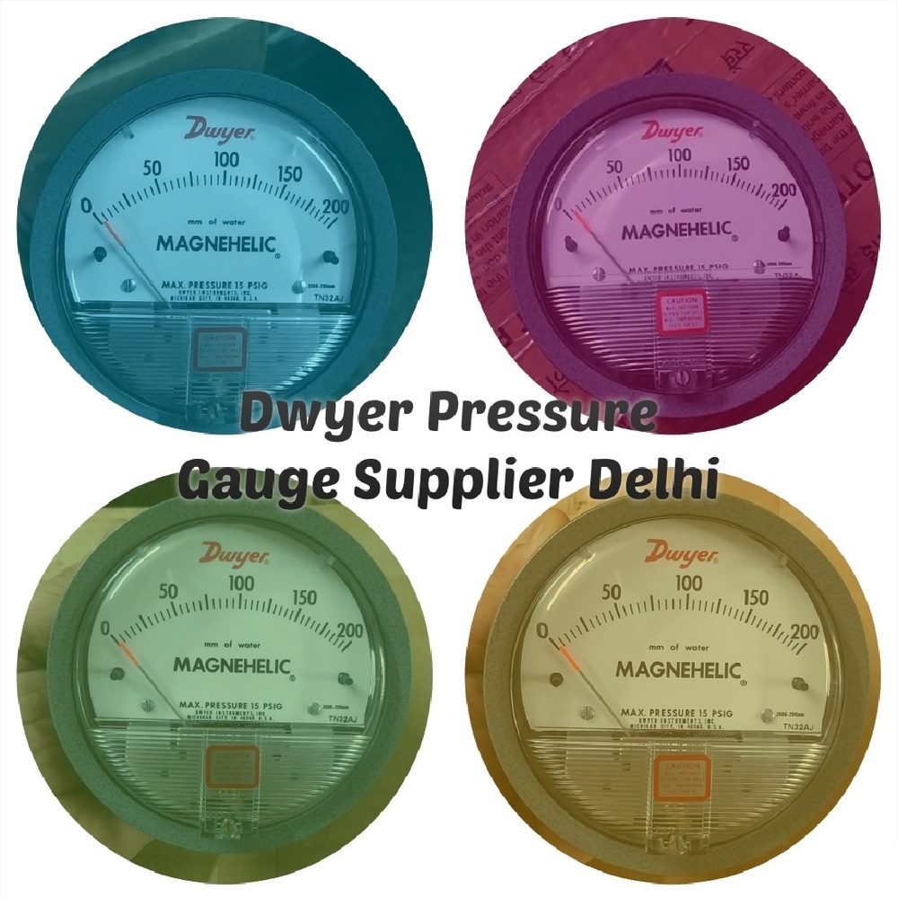 Dwyer Magnehelic Differential Pressure Gauge 0200 Inch of Water Supplier & Wholesaler India