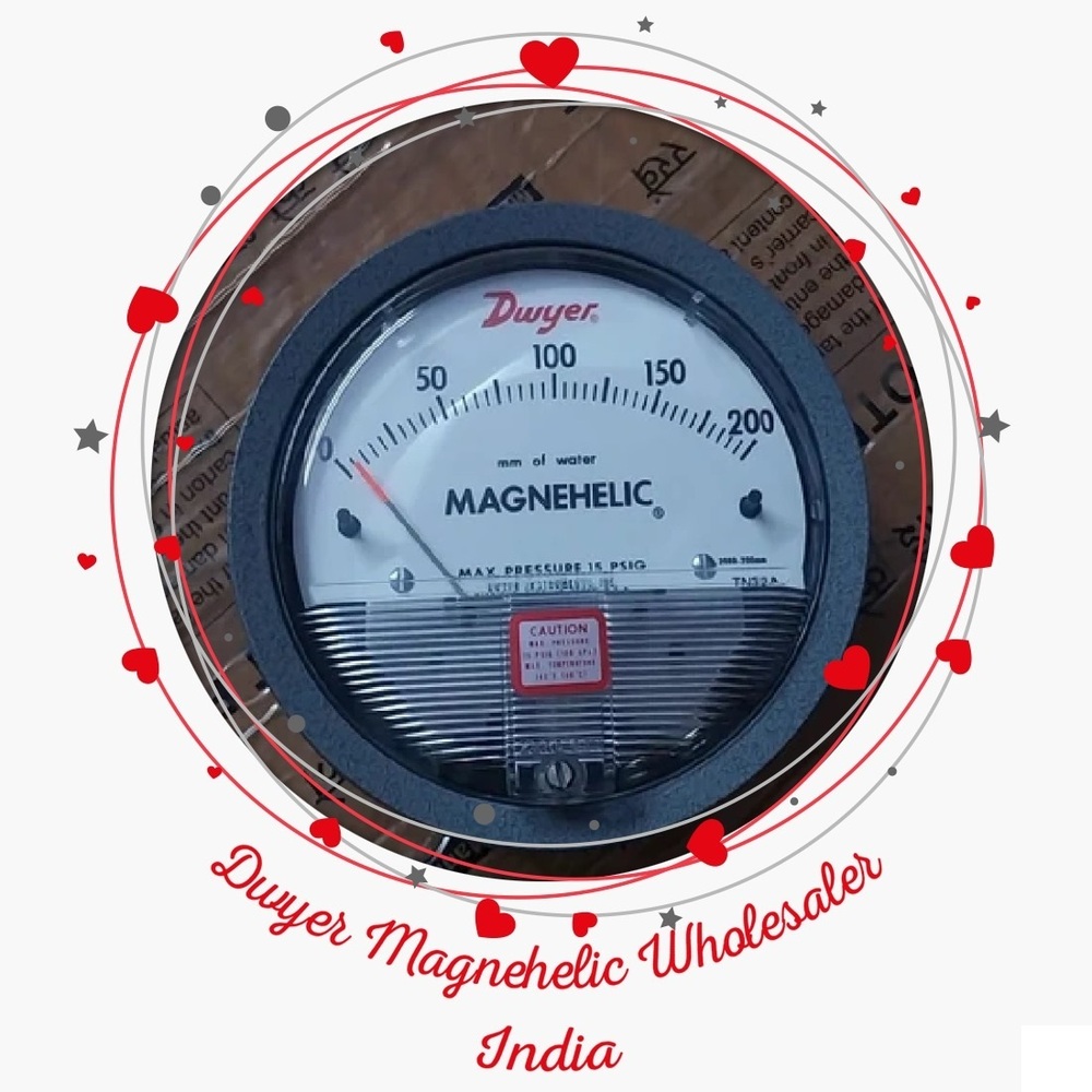 Dwyer Magnehelic Differential Pressure Gauge 0200 Inch of Water Supplier & Wholesaler India