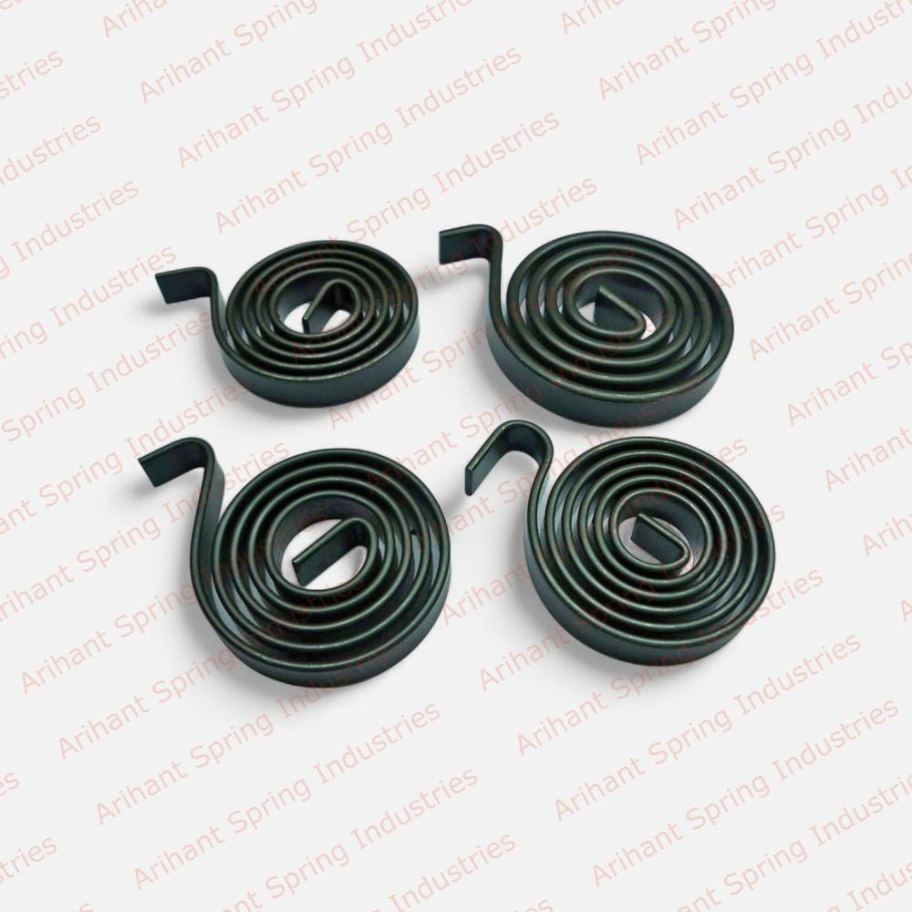Window Regulator Spiral Spring - Carbon Steel, 600x9.5 Mm, Black | Torsion Load, Zinc Plated, 30000 Cycles