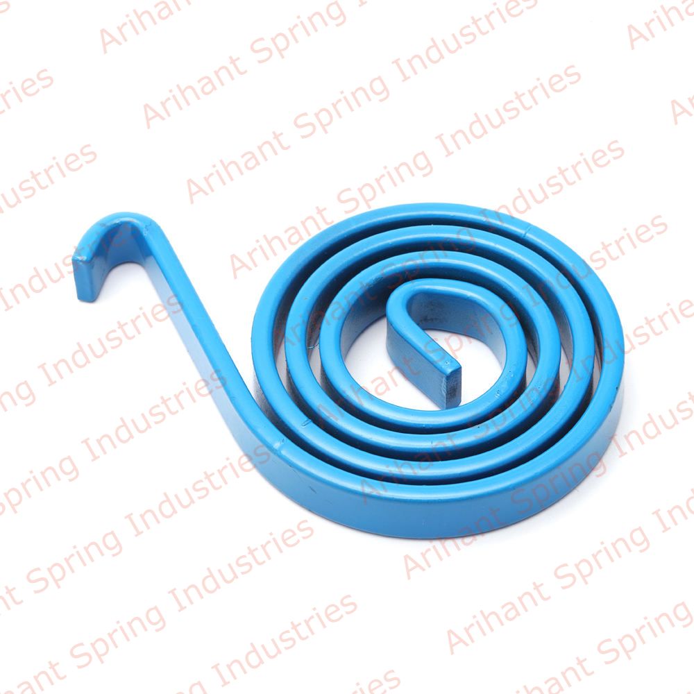 Window Regulator Spiral Spring - Carbon Steel, 600x9.5 Mm, Black | Torsion Load, Zinc Plated, 30000 Cycles