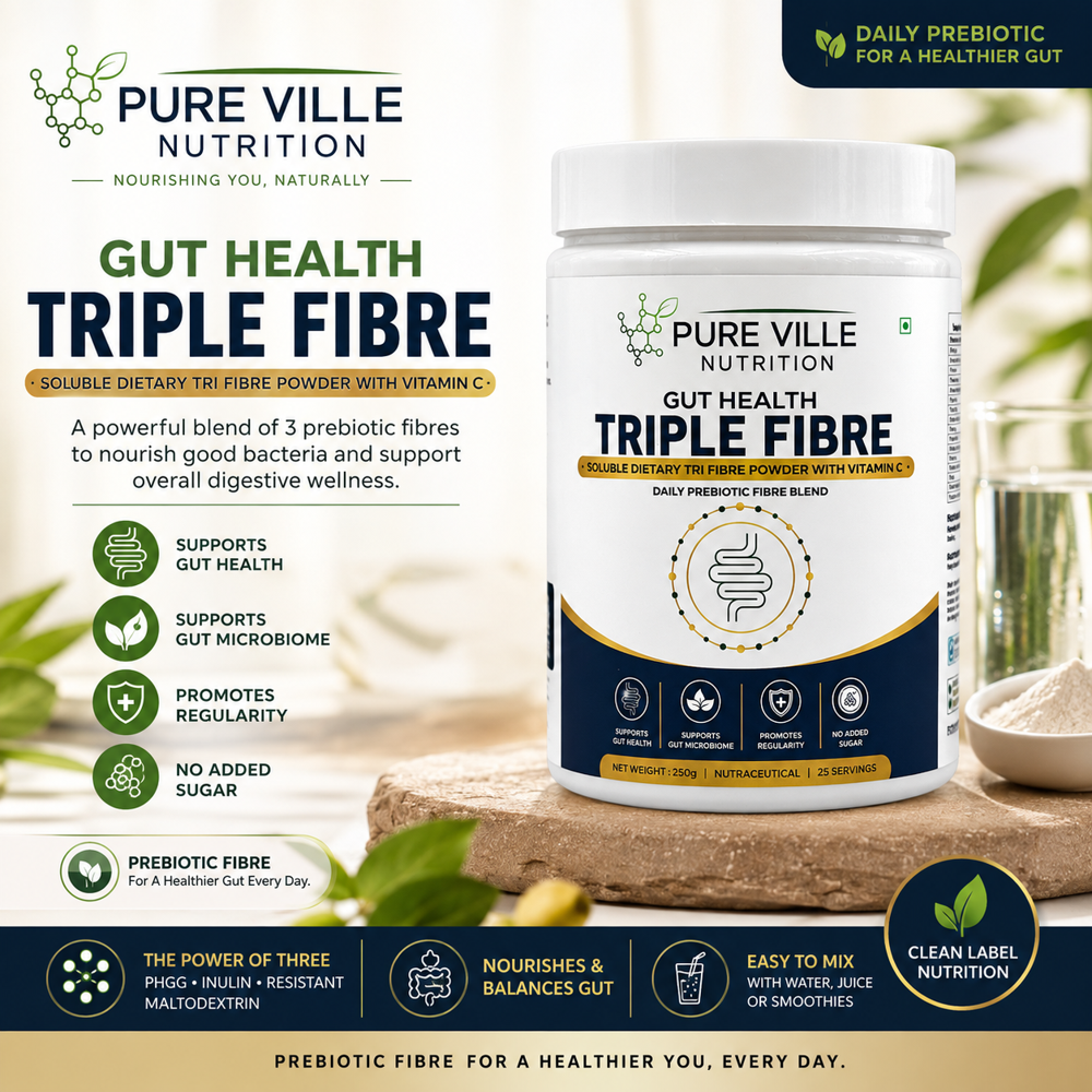 Pure Ville Nutrition Gut Health Triple Fibre