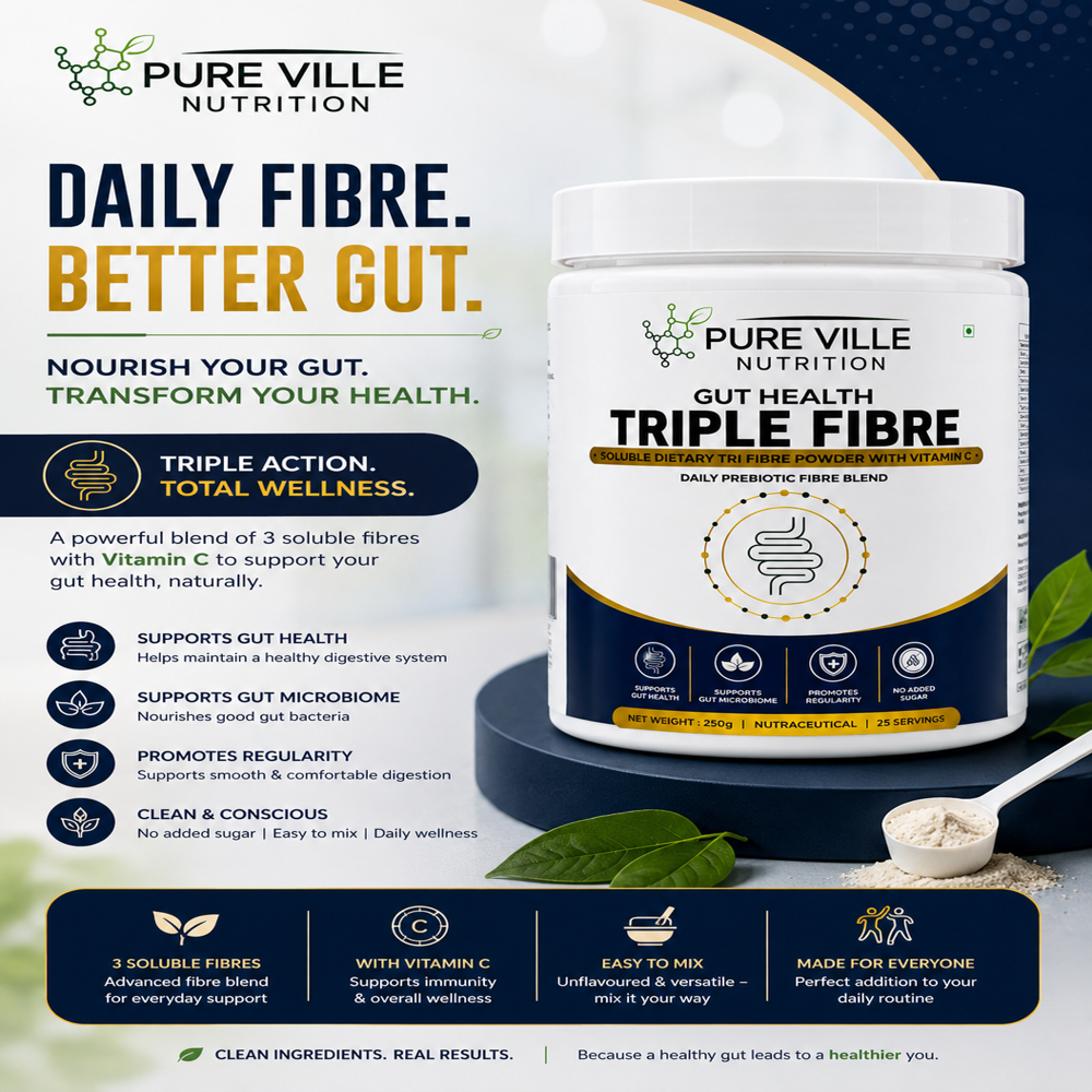 Pure Ville Nutrition Gut Health Triple Fibre