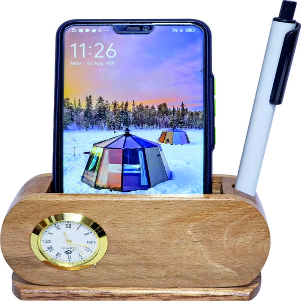 Natural Wooden Pen Stand 2032 - Application: Corporate Gifts