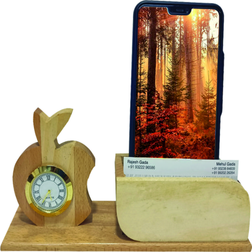 Natural Wooden Pen Stand 2037 - Application: Corporate Gifts