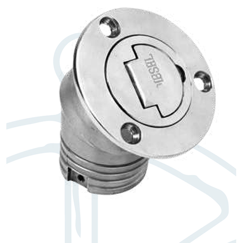316 STAINLESS STEEL MARINE 45 DEGREE DECK FILLER WITH KEY
