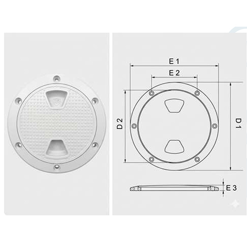 ABS PLASTIC ROUND HATCH COVER DECK PLATE