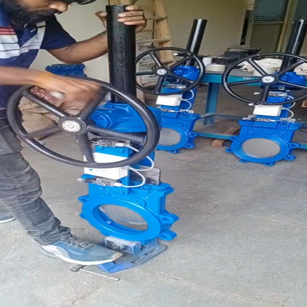 Manual knife gate valves
