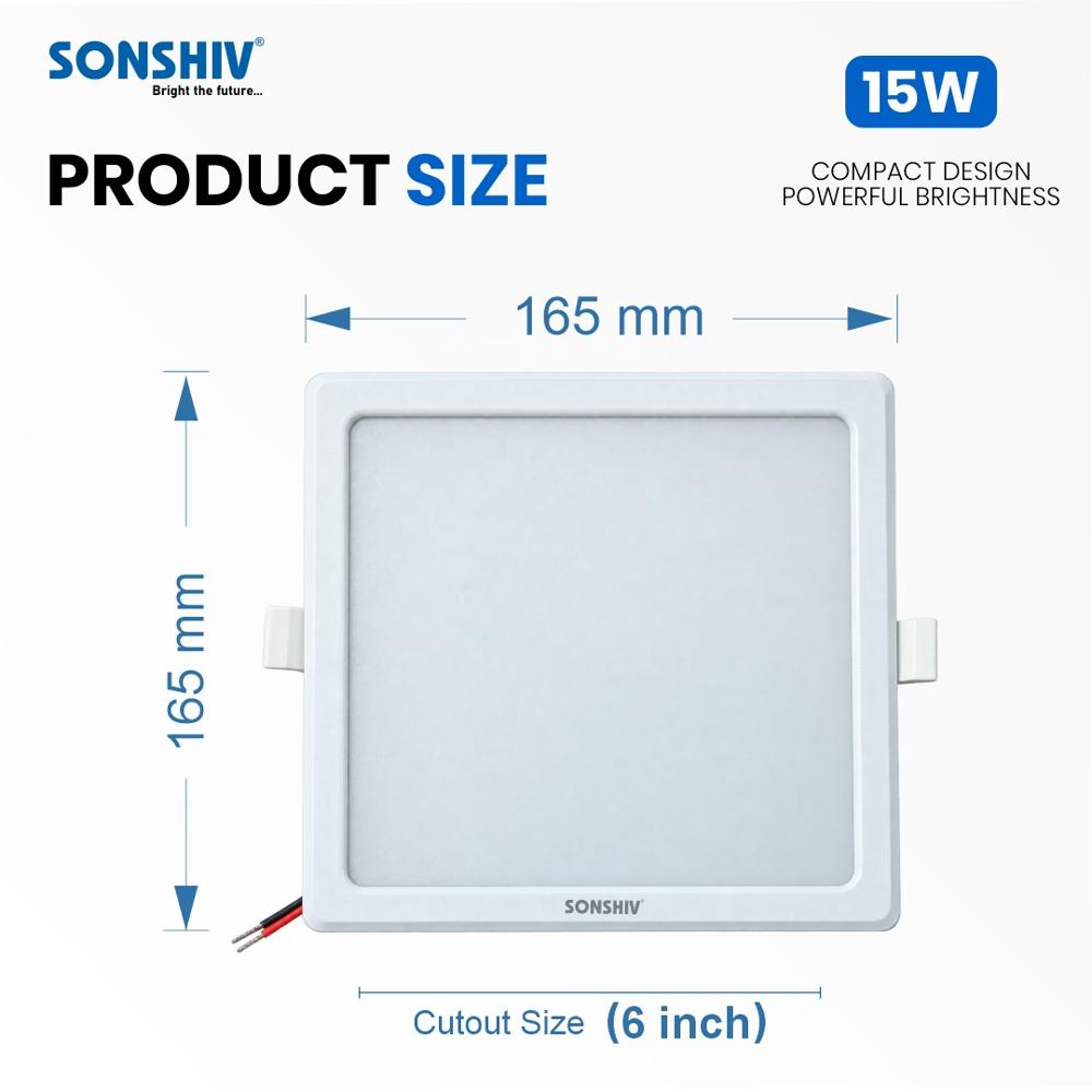 15w slim panel light