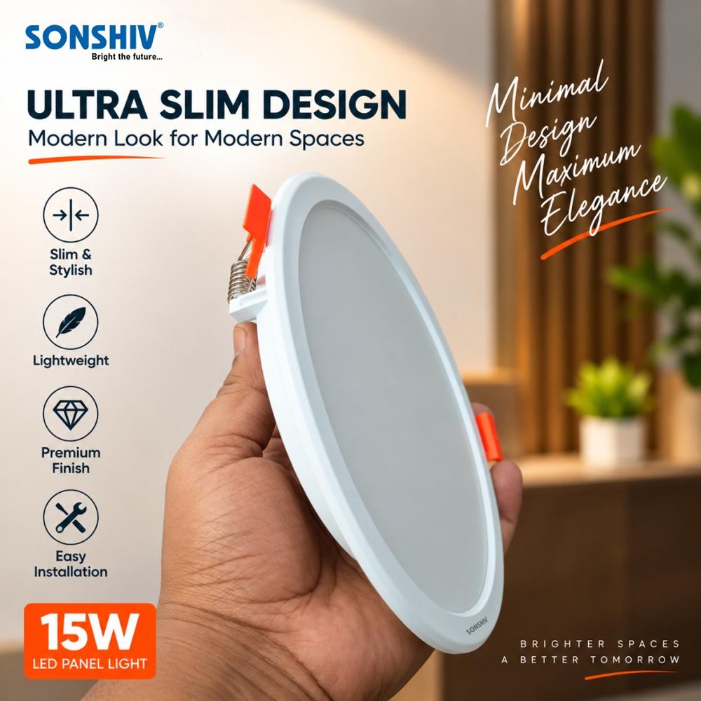 15w Round Slim Panel