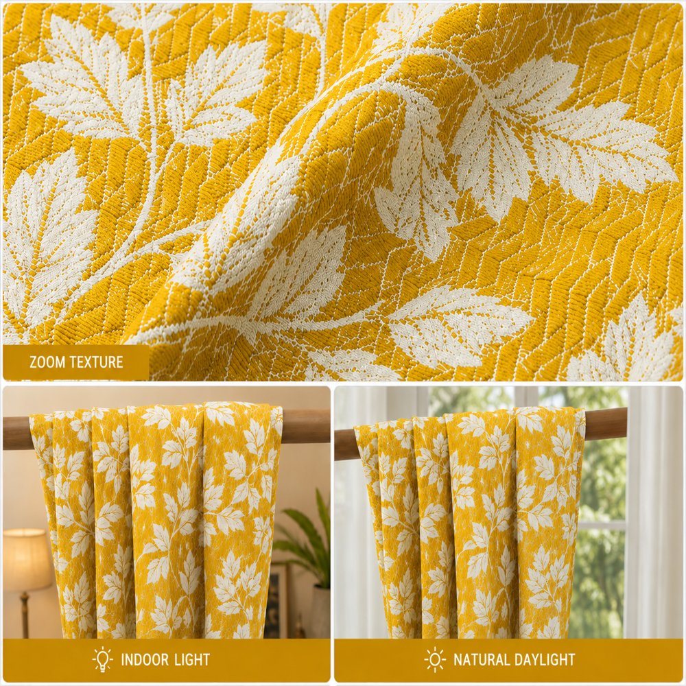 Jacquard Gold Polyester Fabric
