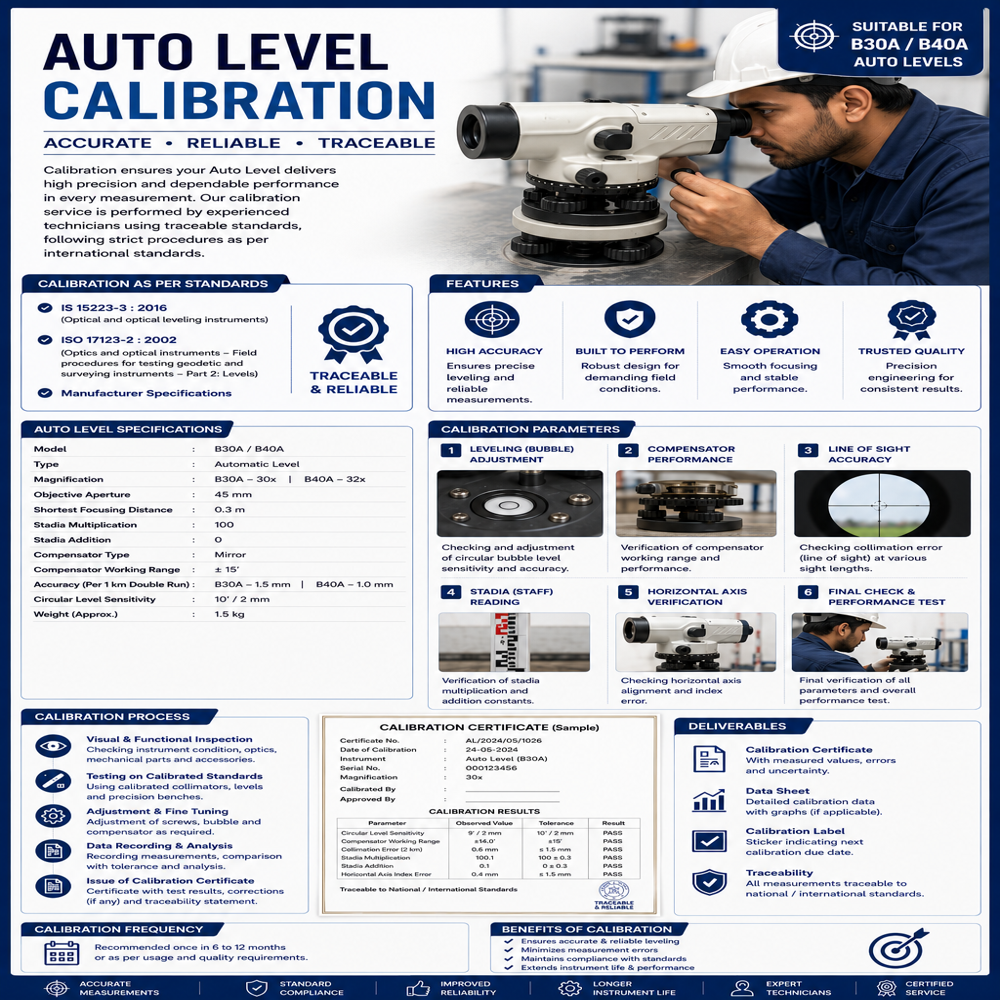 Auto Level Instruments - Application: Survey