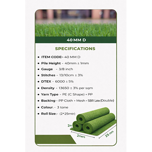 40mm Artificial Grass