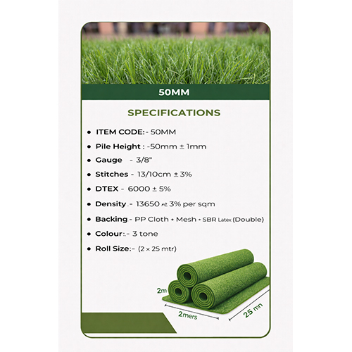50mm Artificial Grass