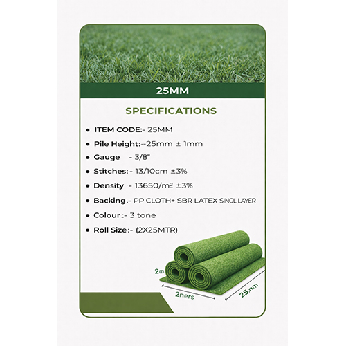 25mm Artificial Grass