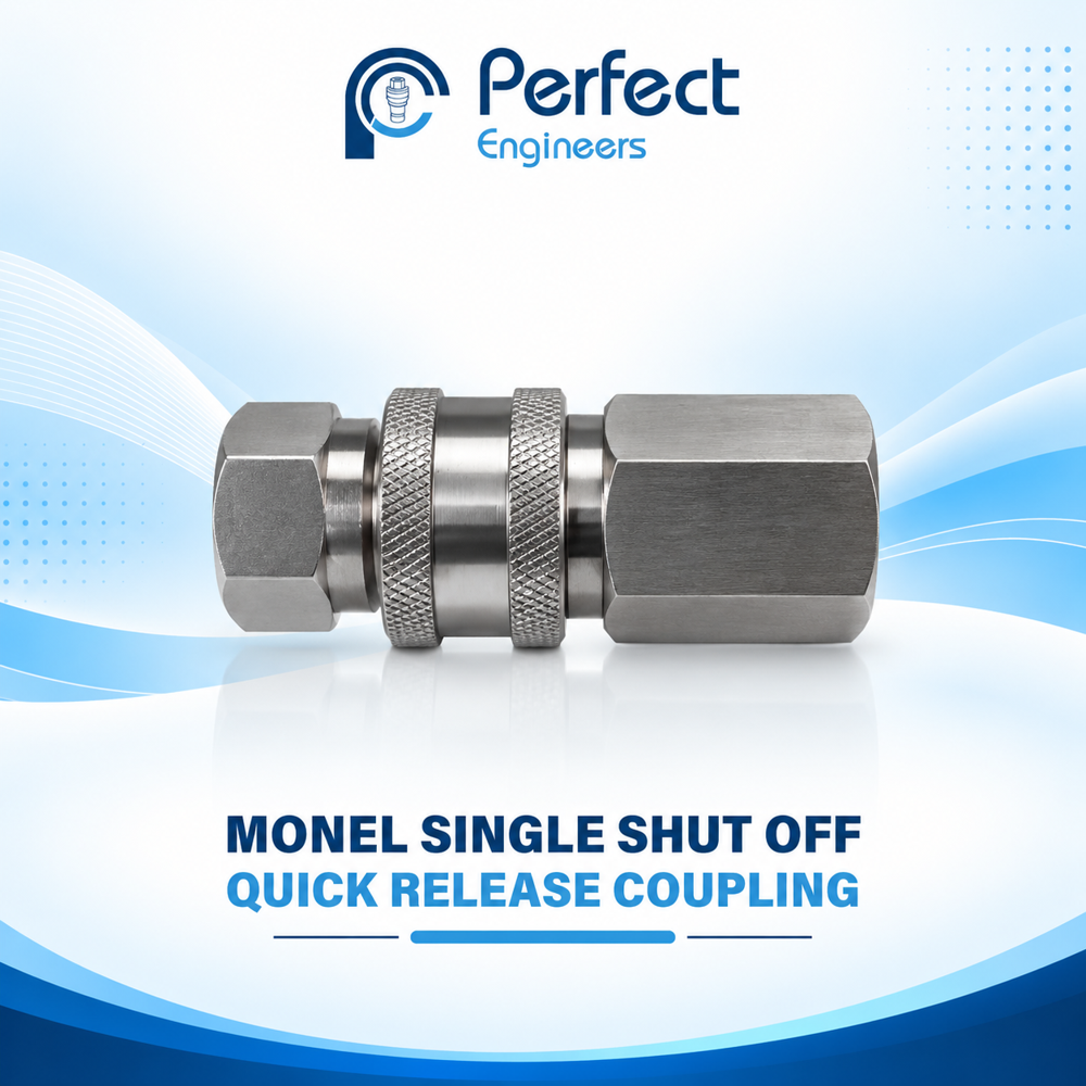 Monel Single Shut off Quick Release Coupling