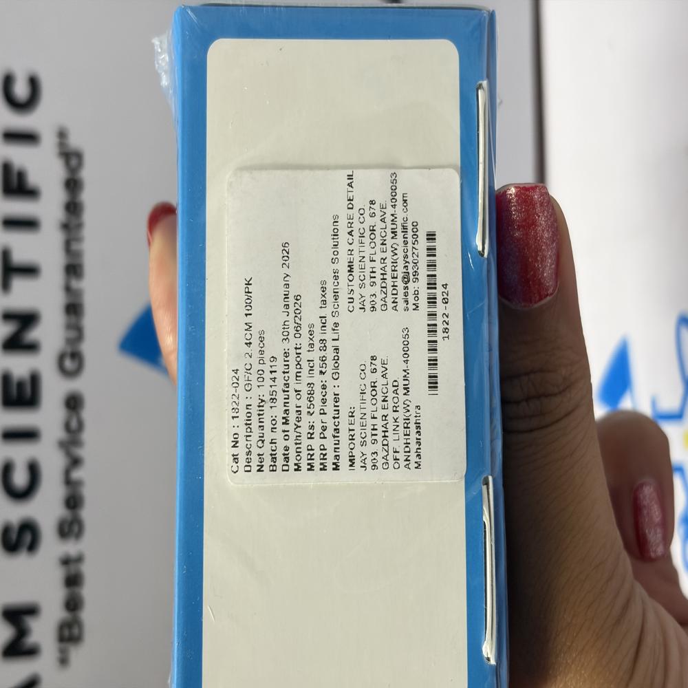 Whatman Grade GF/C Glass Microfiber Binder Free Filter 24mm