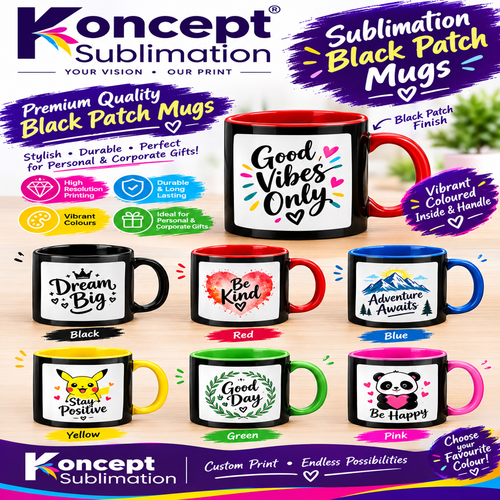 Sublimation Patch Mugs