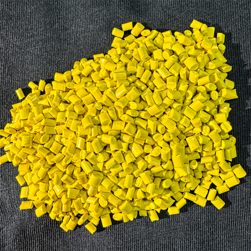 ABS Lemon Yellow Color Plastic Granules