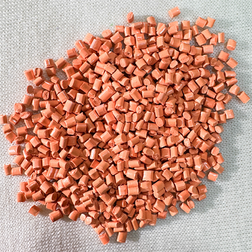 ABS Light Orange Color Plastic Granules