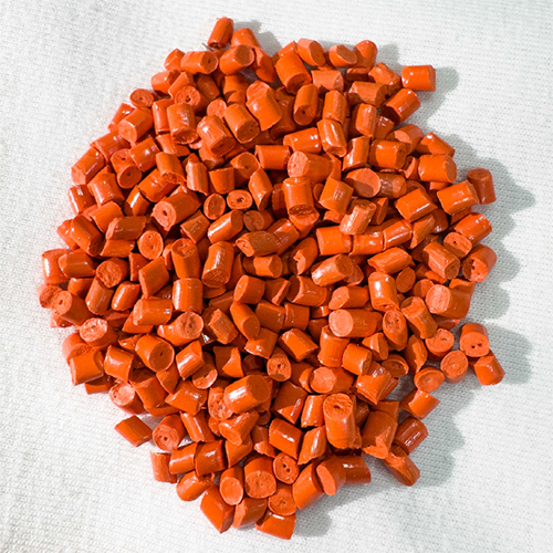 ABS Orange Color Plastic Granules