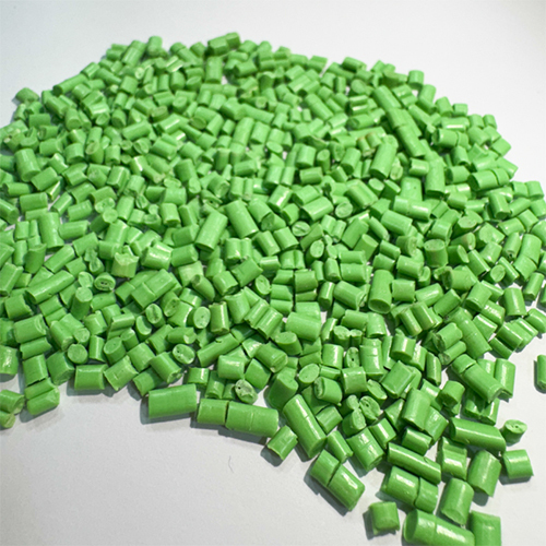 Hips Pista Green Color Plastic Granules