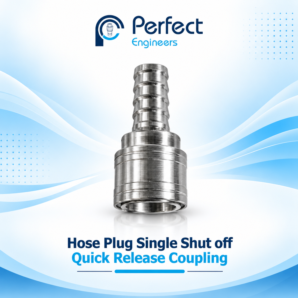 Hose Plug Single Shut off Quick Release Coupling