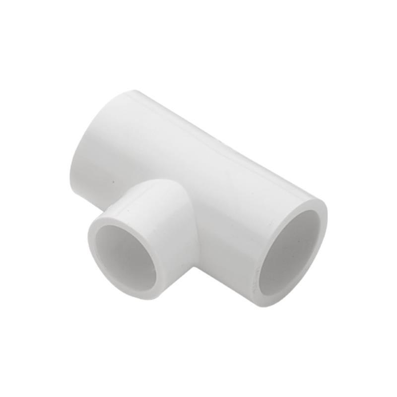 White Plastic Tee Pipe Fitting