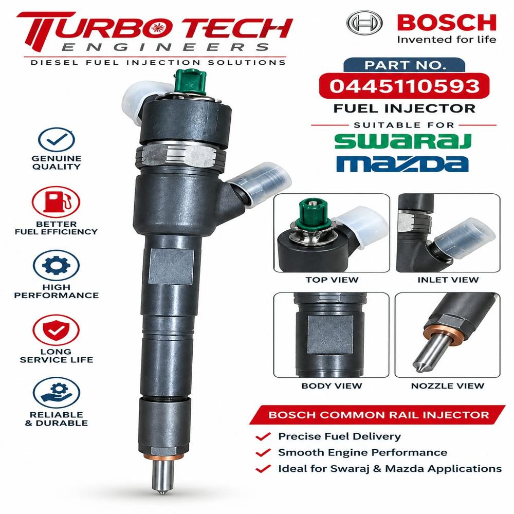 Bosch Common Rail Injector 0445110593 - Dimension (L*W*H): 5 Meter (M)