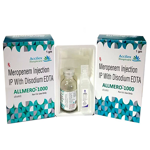 1000 MG Meropenem Injection IP With Disodium