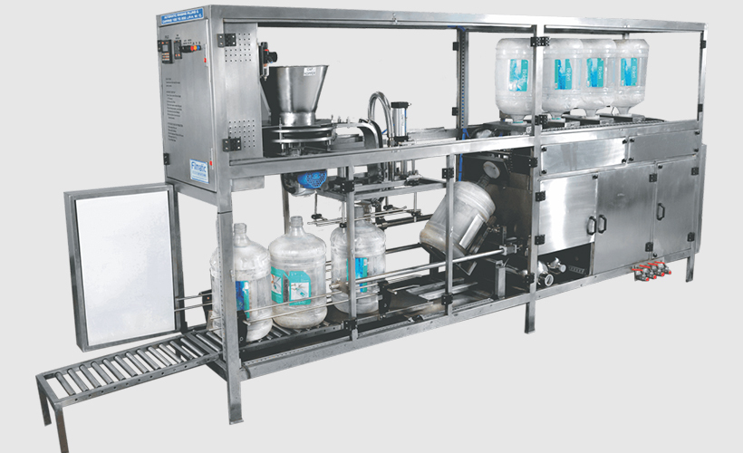 20 Ltr Water Jar Rinsing Filling and Capping Machine