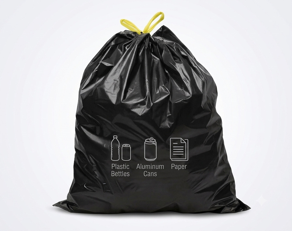 Black Disposable Garbage Bag