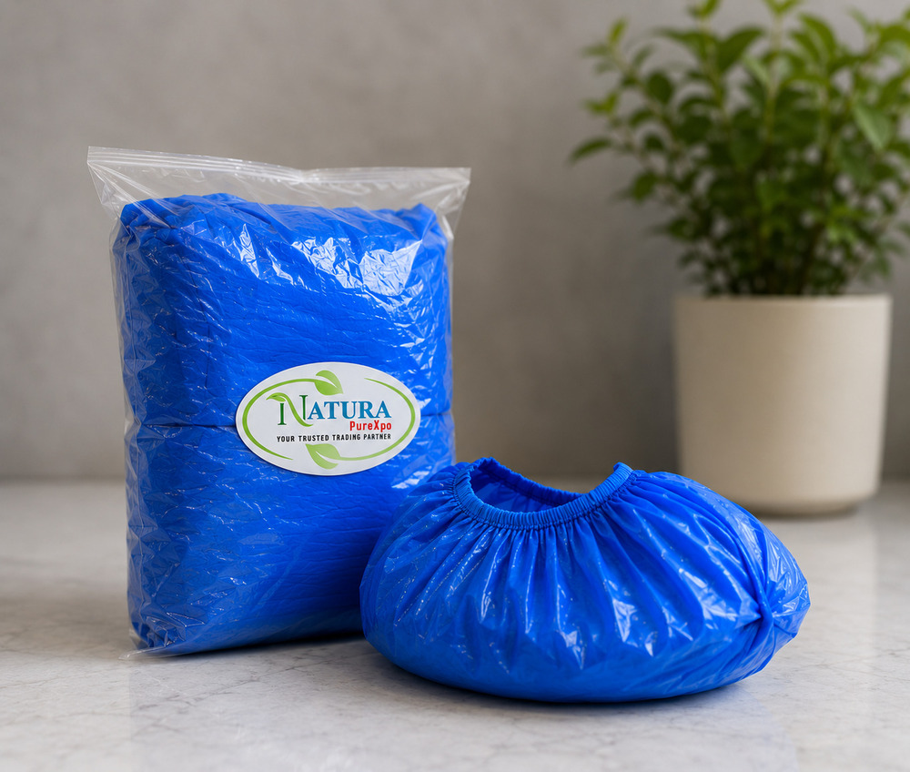 Blue Polyethylene Shoe Cover