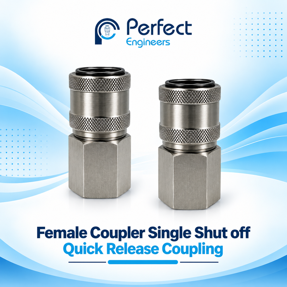Female Coupler Single Shut off Quick Release Coupling