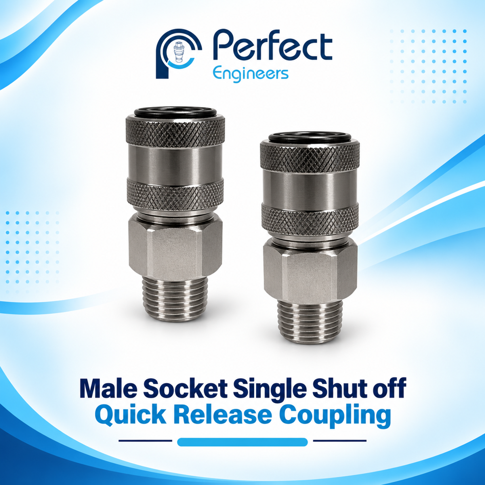 Male Socket Single Shut off Quick Release Coupling