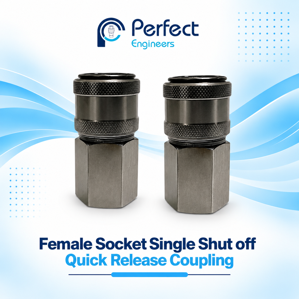 Female Socket Single Shut off Quick Release Coupling