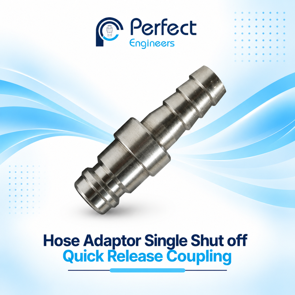 Hose Adaptor Single Shut off Quick Release Coupling