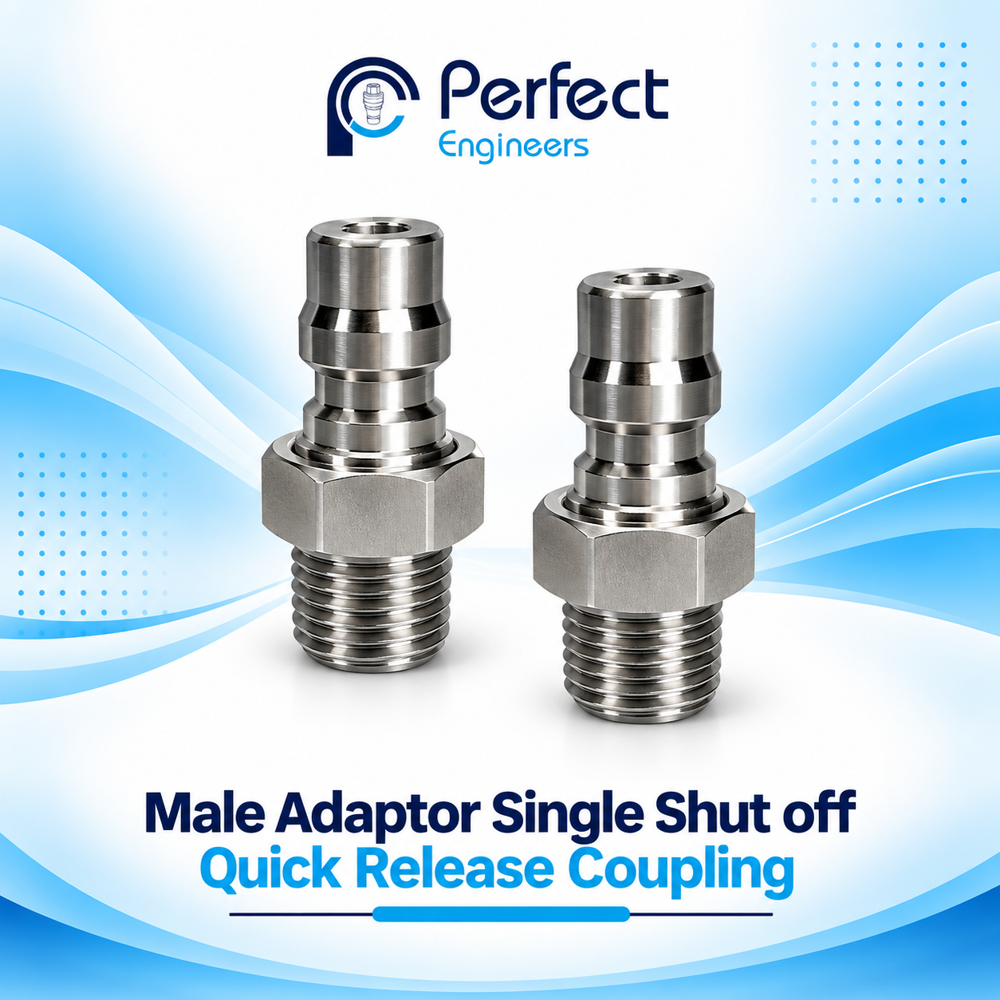 Male Adaptor Single Shut off Quick Release Coupling