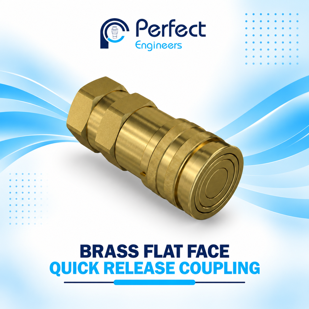 Brass Flat Face Quick Release Coupling